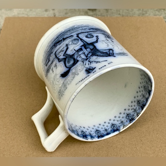 c. 1850s Antique Duke of Wellington at Waterloo Transferware Mug - Picture 13 of 16